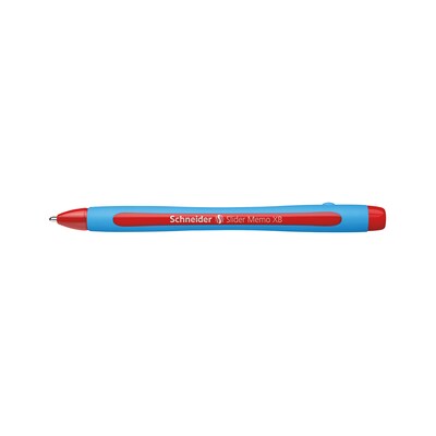 Schneider Slider Memo XB, Ballpoint Pen, Red, 10/Box (150202)