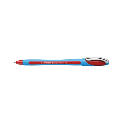 Schneider Slider Memo XB, Ballpoint Pen, Red, 10/Box (150202)