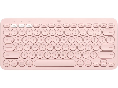 Logitech K380 Wireless Multi-Device Bluetooth Keyboard, Rose (920-009599)