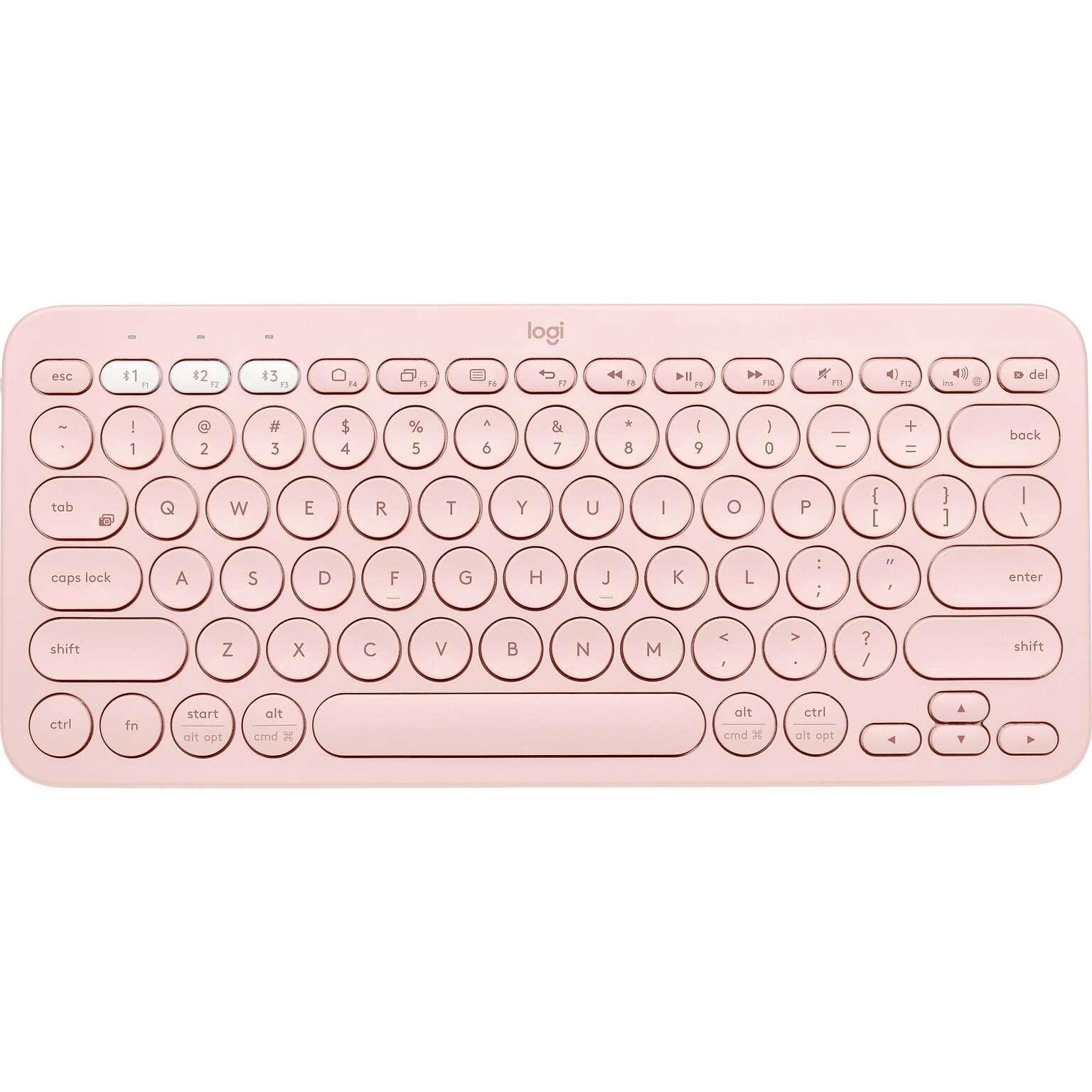Logitech K380 Wireless Multi-Device Bluetooth Keyboard, Rose (920-009599)