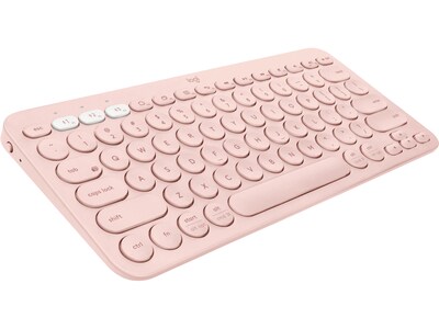 Logitech K380 Wireless Multi-Device Bluetooth Keyboard, Rose (920-009599)