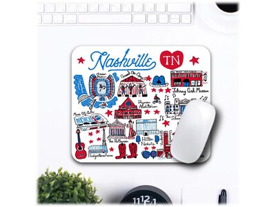 OTM Essentials Artist Series: Julia Gash Nashville Non-Skid Mouse Pad, Multicolor (OP-MH-JG1-042)