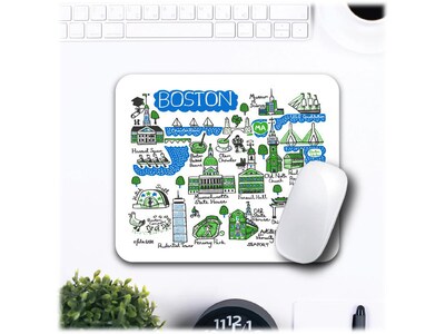 OTM Essentials Artist Series: Julia Gash Boston Non-Skid Mouse Pad, Multicolor (OP-MH-JG1-037)