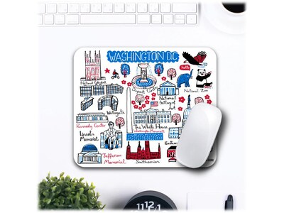 OTM Essentials Artist Series: Julia Gash Washington DC Non-Skid Mouse Pad, Multicolor (OP-MH-JG1-050)