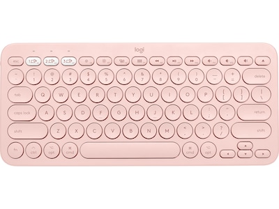 Logitech K380 Wireless Multi-Device Bluetooth Keyboard for Mac, Rose (920-009728)