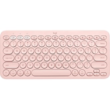 Logitech K380 Wireless Multi-Device Bluetooth Keyboard for Mac, Rose (920-009728)