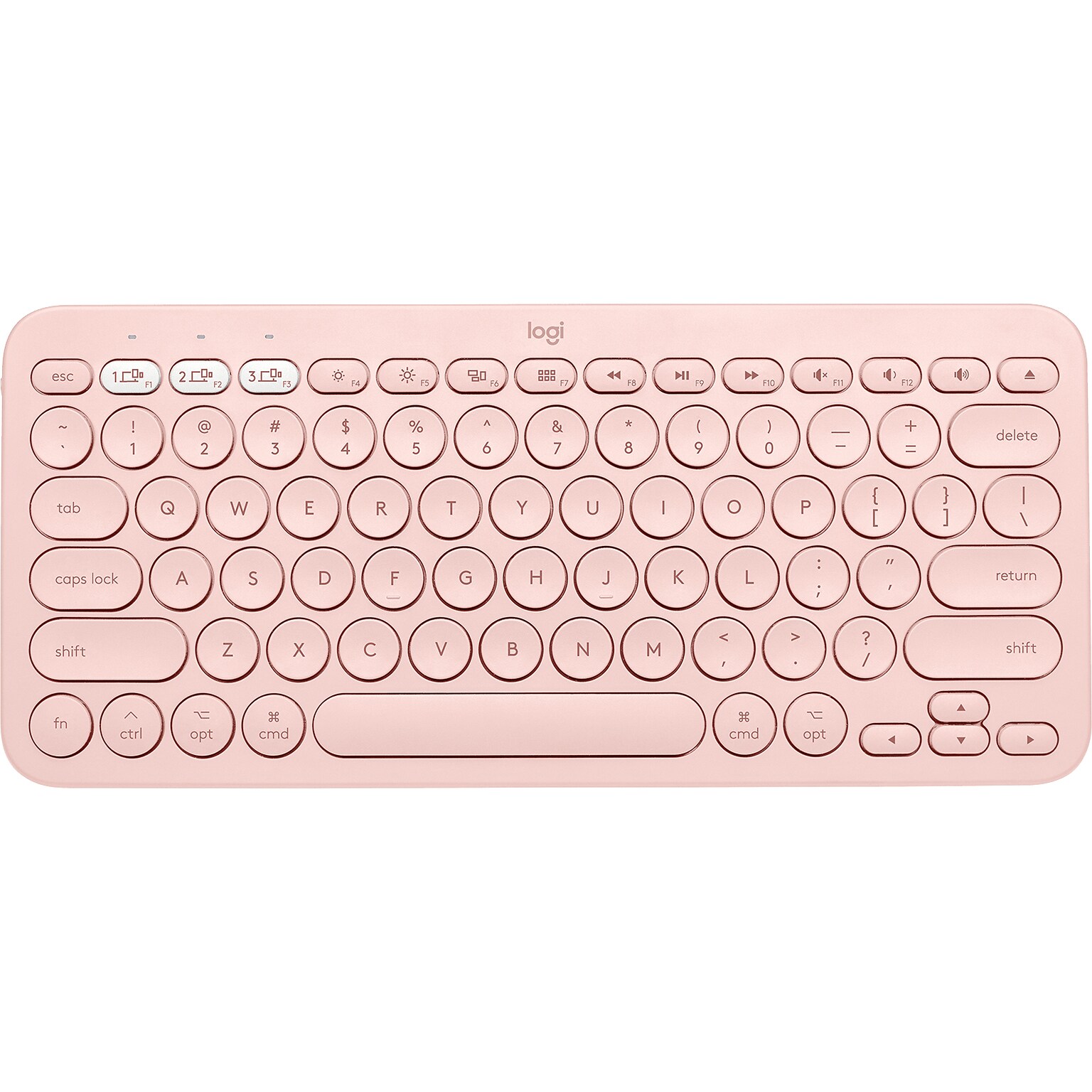 Logitech K380 Wireless Multi-Device Bluetooth Keyboard for Mac, Rose (920-009728)