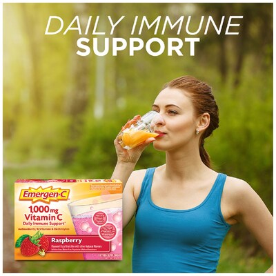 Emergen-C Drink Mix, Raspberry, 30/Box (130201)