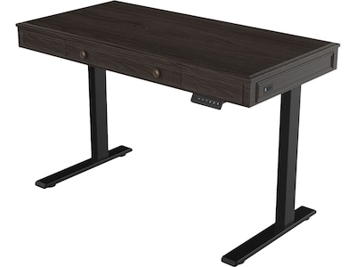 FlexiSpot 48W Electric Adjustable Standing Desk, Brown (UD5B-OFF)