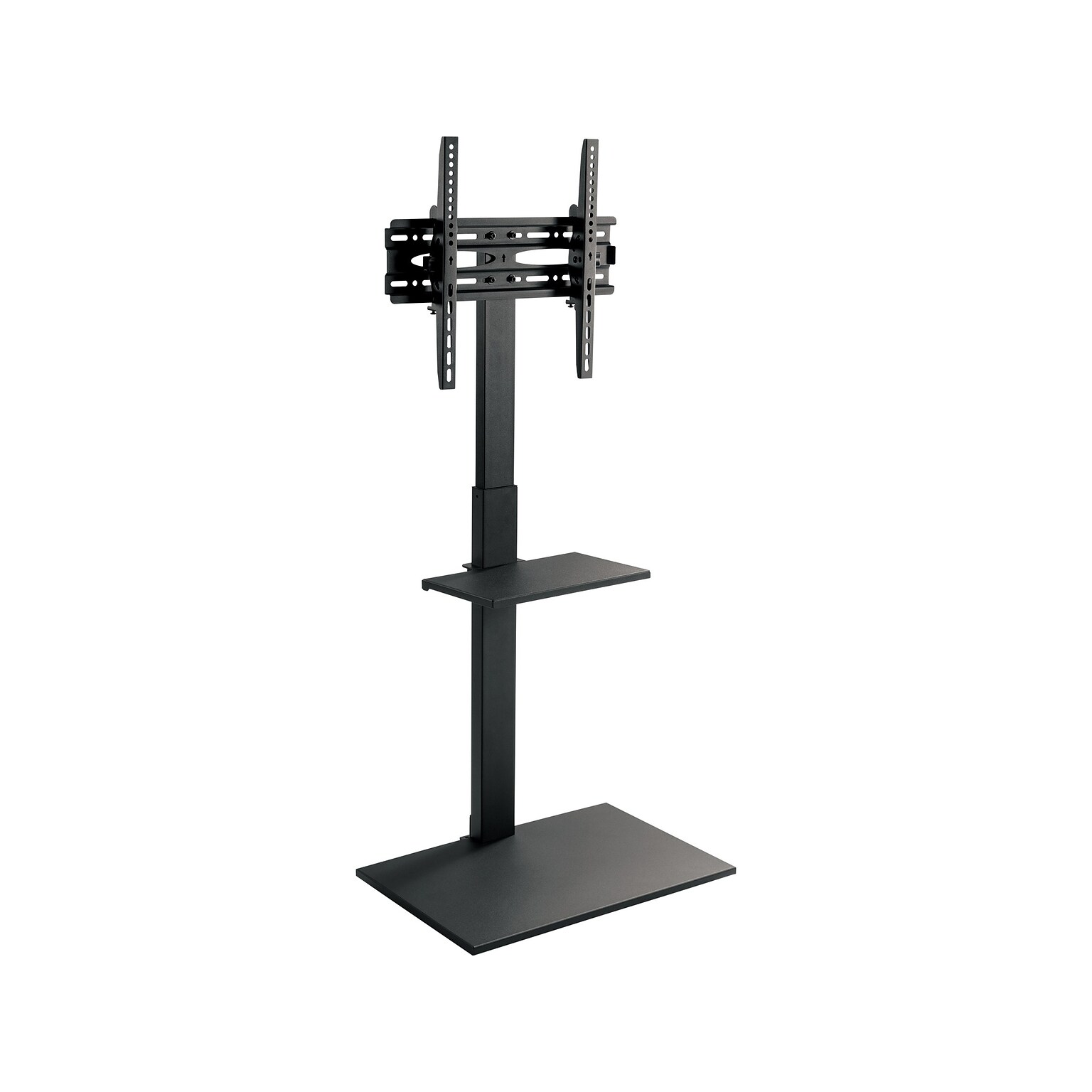 Mount-It! Metal Pedestal TV Stand, Screens up to 55, Black (MI-1877)