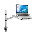 Mount-It! Desk Mount with USB-Powered Cooling Fan for 17 Laptops, Gray/Black (MI-75806)