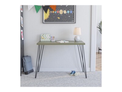 Ameriwood Owen Retro 40" Computer Desk, Olive Green (9327896COM)