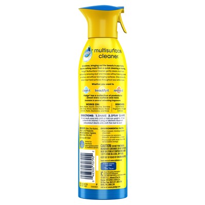 Pledge Clean It Antibacterial All-Purpose Cleaners, Fresh Citrus, 9.7 Oz., 6/Carton (652989)