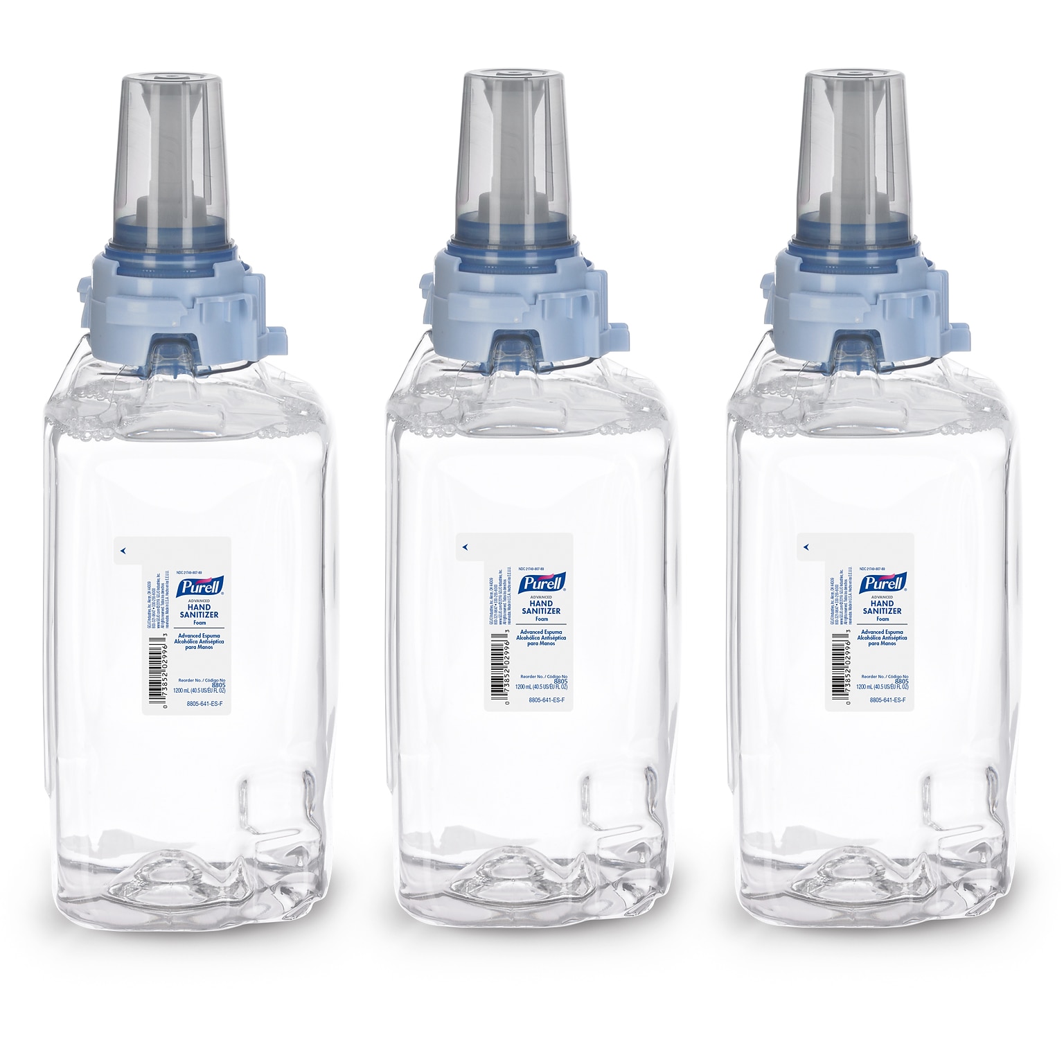 Purell® Advanced Foaming Hand Sanitizer Refill for ADX-12™ Dispenser, 1200 mL., 3/Pk (8805-03)