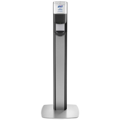 PURELL ES 6 Automatic Floor Stand Hand Sanitizer Dispenser, Silver/Graphite (7316-DS-SLV)