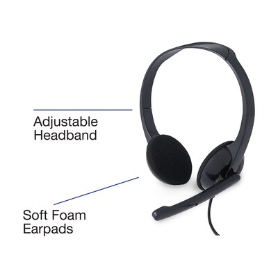 Verbatim Stereo Headset, Over-the-Head, Black (70721)