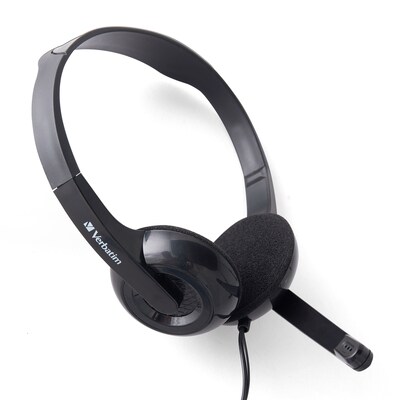 Verbatim Stereo Headset, Over-the-Head, Black (70721)