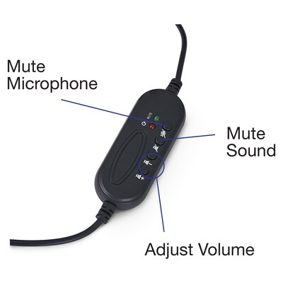 Verbatim Stereo Headset, Over-the-Head, Black (70723)