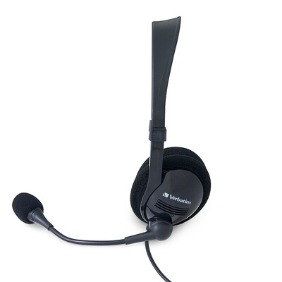 Verbatim Stereo Headset, Over-the-Head, Black (70723)