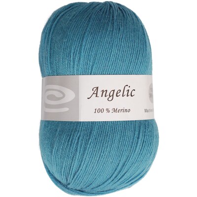 Elegant Yarns Angelic Yarn, Sea Blue (Q105-F336)