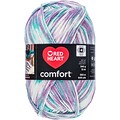 Coats Yarn White, Violet & Mint Print Red Heart Comfort Yarn (E707D-4109)