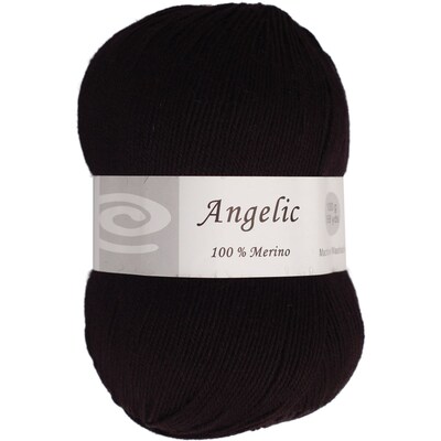 Elegant Yarns Angelic Yarn, Charcoal Black (Q105-F620)