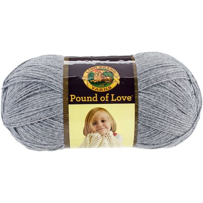 Lion Brand Oxford Grey Pound Of Love Baby Yarn (550-150)