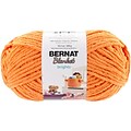Spinrite Bernat Blanket Brights Big Ball Yarn, Carrot Orange (161212-12002)