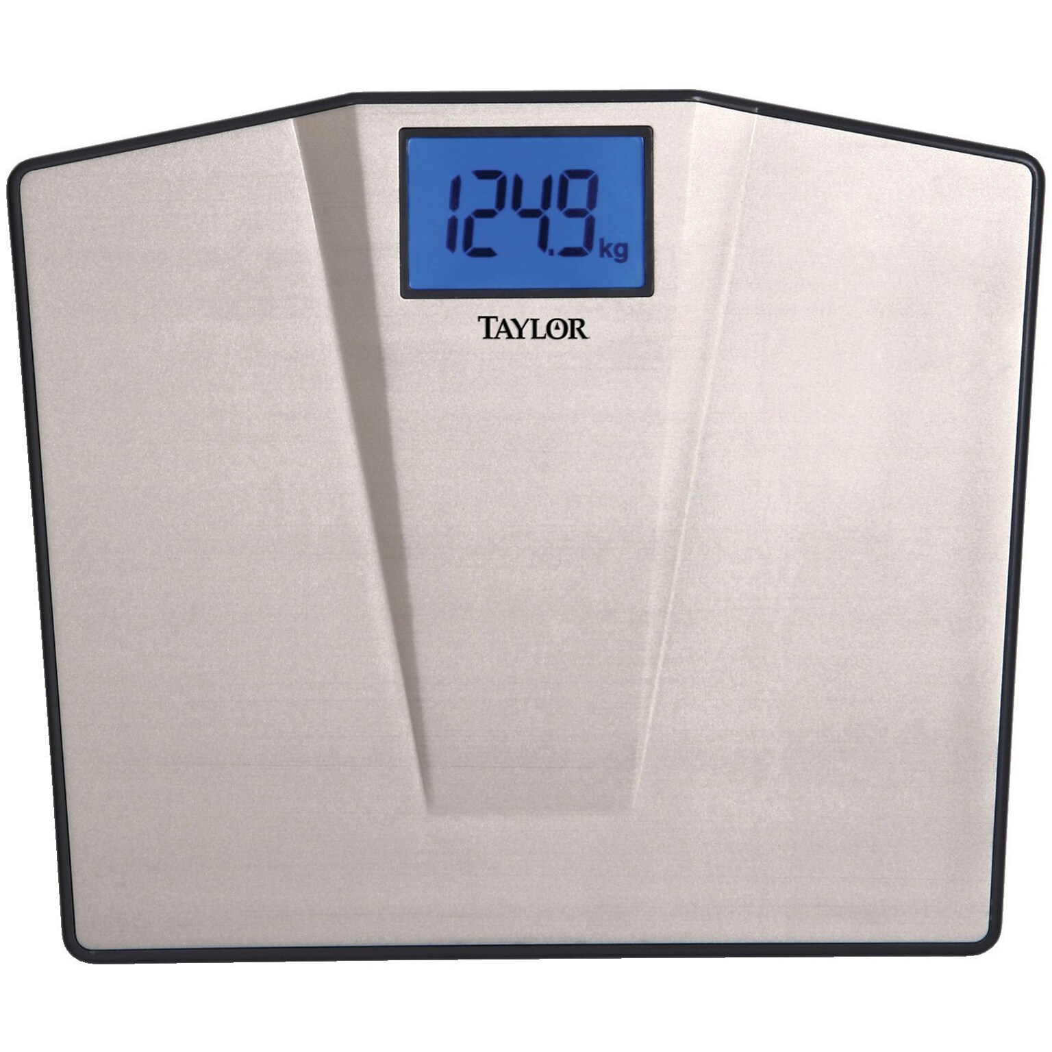 Taylor Precision Products TAP74104102 Bathroom Scale, Silver, 550lbs. Capacity