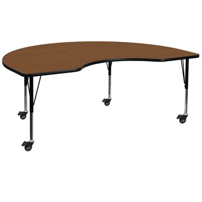 Flash Furniture Kidney Activity Table, Oak (XUA4896KIDOKHPC)