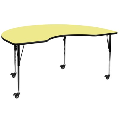 Flash Furniture Kidney Activity Table, Yellow (XUA4872KIDYLTAC)