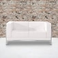 Flash Furniture HERCULES Imagination Series 57" LeatherSoft Loveseat with Encasing Frame, Melrose White (ZBIMAGLSWH)