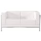 Flash Furniture HERCULES Imagination Series 57" LeatherSoft Loveseat with Encasing Frame, Melrose White (ZBIMAGLSWH)