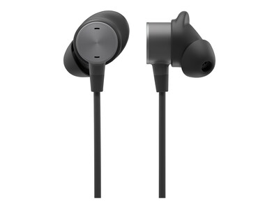 Logitech Zone Wired Earbuds Stereo Headset, Black (981-001008)