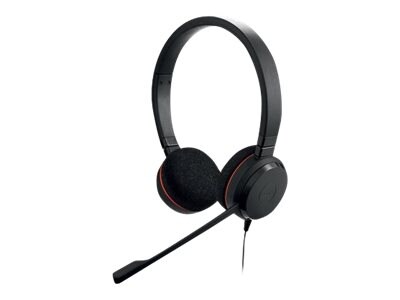 Jabra Evolve 20 UC Stereo Noise Canceling Headset, On Ear, Black (4999-829-289)