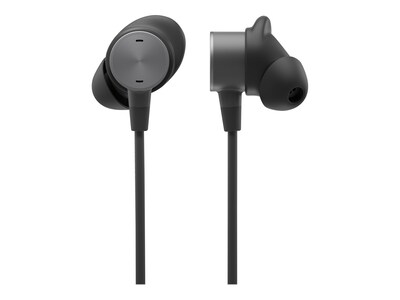 Logitech Zone Wired Earbuds Stereo Headset, Black (981-001012)