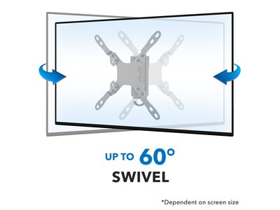 Mount-It! RV Camper Wall TV Mount, 33 Lbs. Max (MI-432)