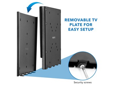 Mount-It! Low-Profile Fixed Wall TV Mount, 66 Lbs. Max. (MI-306)