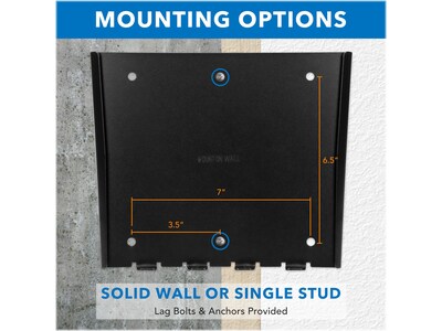 Mount-It! Low-Profile Fixed Wall TV Mount, 66 Lbs. Max. (MI-306)