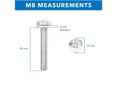 Mount-It! M8 Screw for Samsung TV, 4/Pack (MI-M8KIT)
