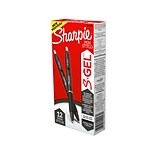 Sharpie S-Gel Retractable Gel Pen, Ultra Fine Point, Black Ink, Dozen (2140521)