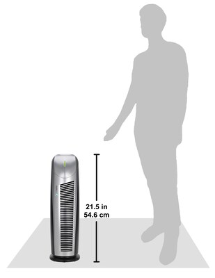 PureGuardian HEPA Tower Air Purifier, 3-Speed, Gray/Silver (AP2200CA)