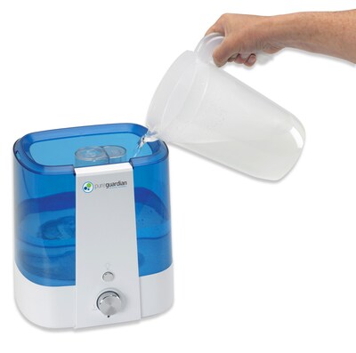 PureGuardian Ultrasonic Cool Mist Console Humidifier, 1.5-Gallon, White/Blue (H1175WCA)