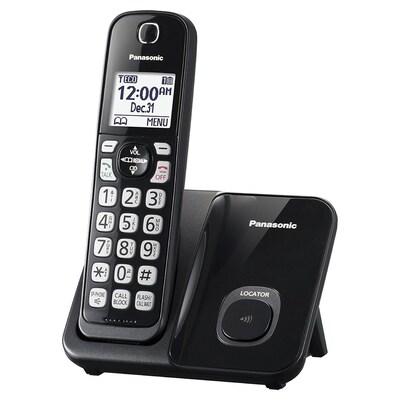 Panasonic Cordless Telephone, Black (KX-TGD510B)