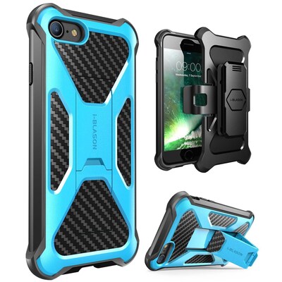 I-Blason Transformer Heavy Duty Case for Apple IPhone 8, Blue (IPH8-TRANSF-BE)