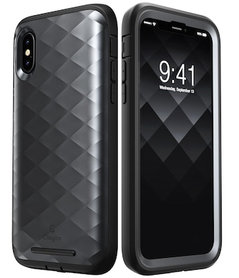 Clayco Hera Case for Iphone X, Black (ICL-IPHX-HRA-BK)