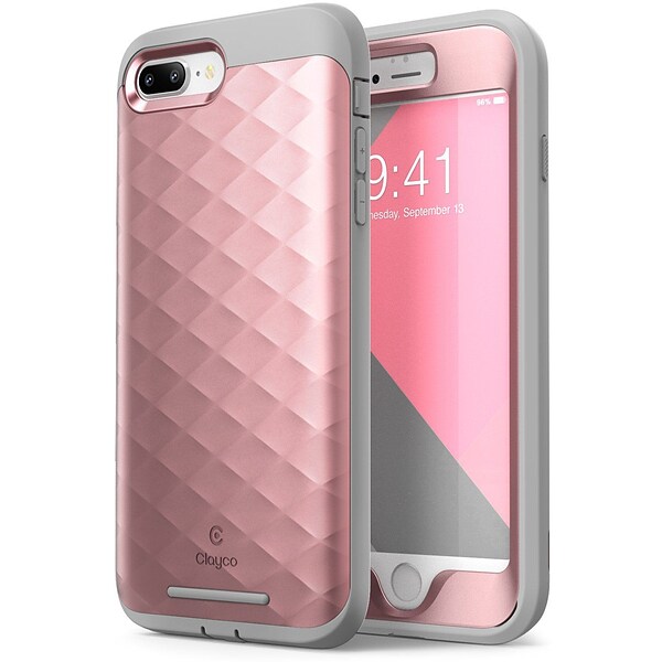 Clayco Hera Case for IPhone 8 Plus, Rose Gold (CL-IPH8P-HRA-RG)