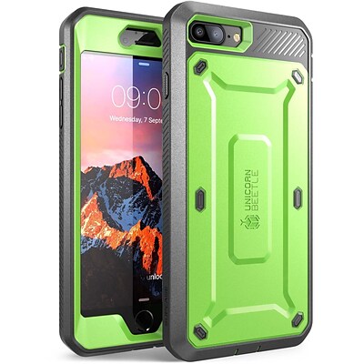 SUPCASE Unicorn Beetle Pro for the iPhone 8 Plus, Green/Gray (S-IPH8PUBPRGNGY)
