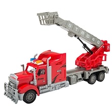 Red Remote Control Big Rig With Crane And Basket (TOYCAR135)