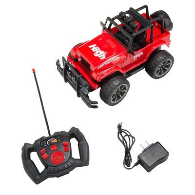 Remote Control Extreme Terrain Utility Vehicle Red Jeep Suv (TOYCAR002)